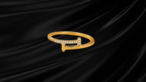 Double T Diamond Ring