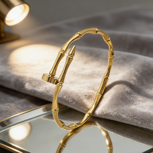 Bamboo Pattern Bangle